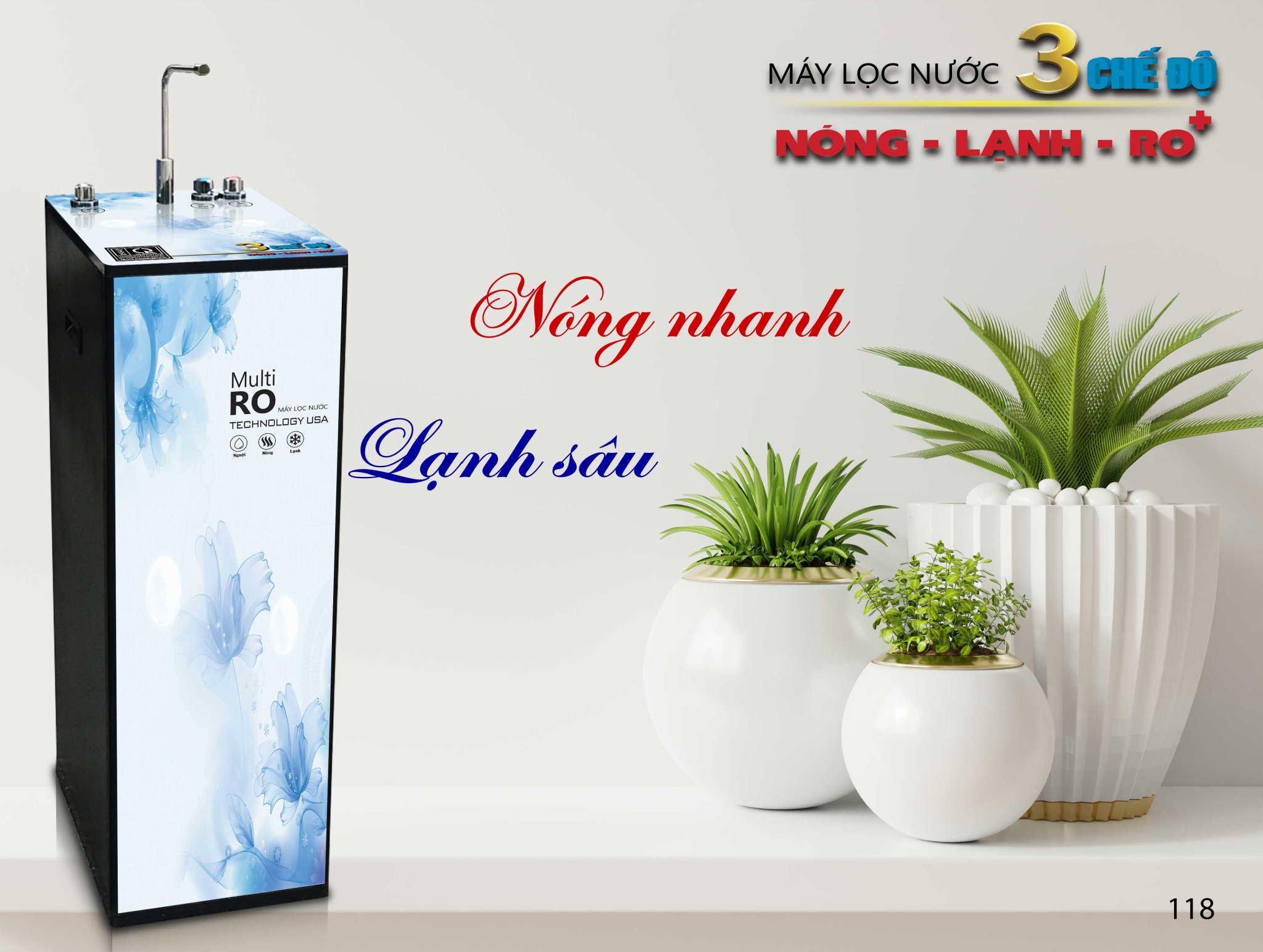 MÁY LỌC NƯỚC NÓNG - LẠNH - NGUỘI (Slim)