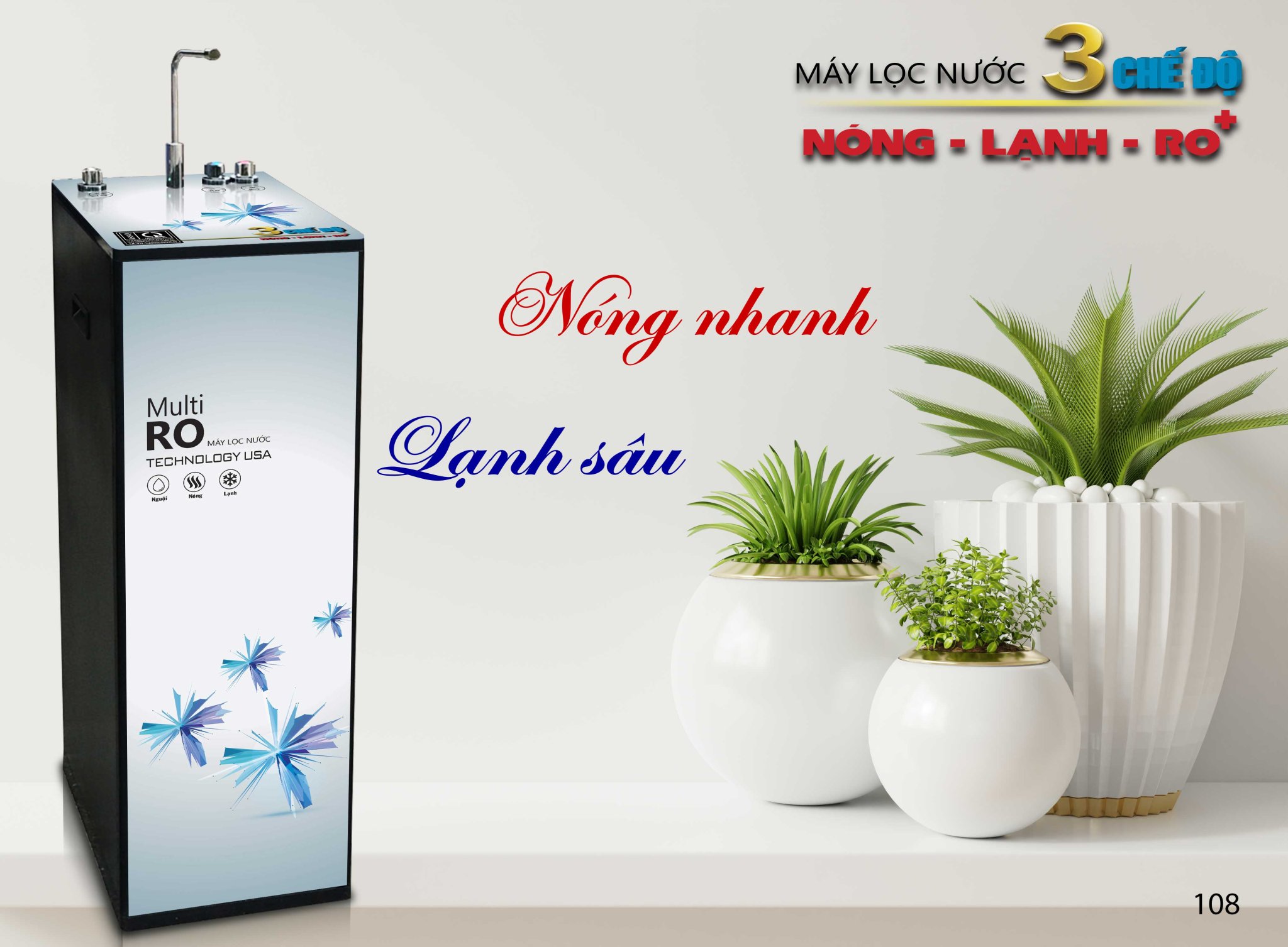 MÁY LỌC NƯỚC NÓNG - LẠNH - NGUỘI (Slim)02